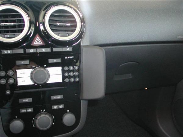 KUDA Phone console fit for Opel Corsa D from 09/06 artificial leather black