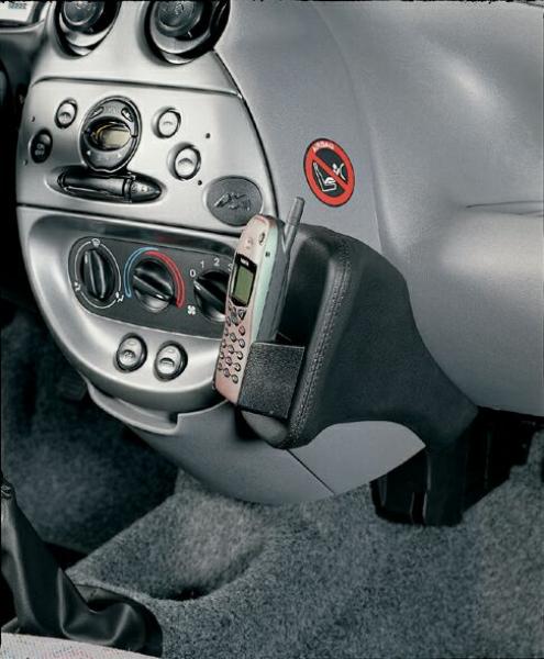 KUDA Phone console fit for Ford Ka from 1/97 & StreetKa '03 real leather black