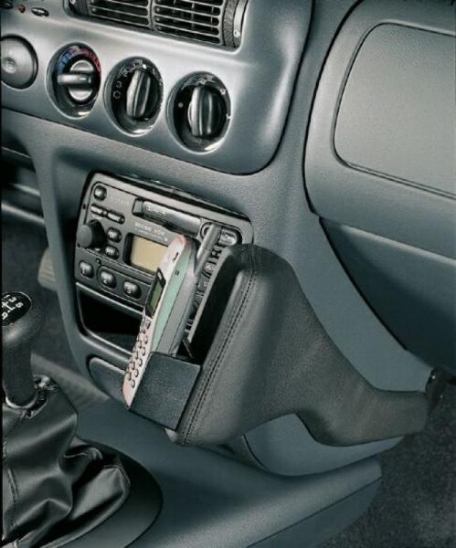 KUDA Phone console fit for Ford Escort ab 95 + Modell 00 real leather black