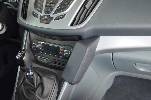 KUDA Telefonkonsole passend für Ford C-Max ab 12/2010 & ab 2015 Kunstleder schwarz