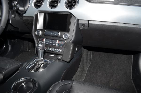 KUDA Phone console fit for Ford Mustang from Bj. 2015 real leather black