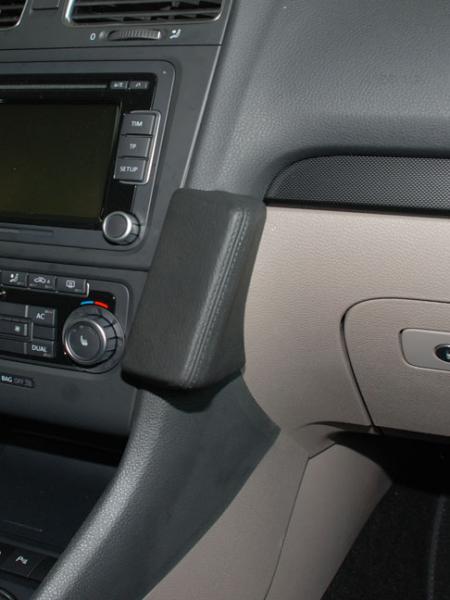 KUDA Phone console fit for VW Golf VI from 10/08, Variant from 09/09 artificial leather black