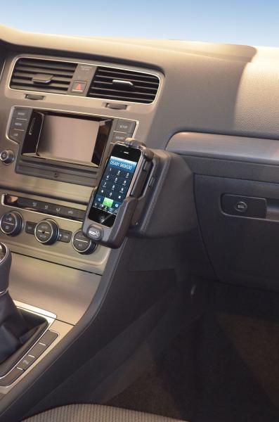 KUDA Telefonkonsole passend für VW Golf 7 ab 11/2012 Leder schwarz