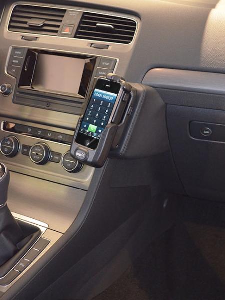 KUDA Phone console fit for VW Golf 7 from 11/2012 artificial leather black