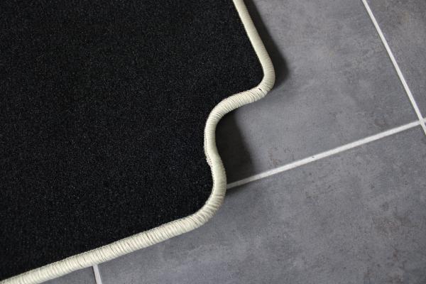 Floor mats 2 pcs. black/beige outline fit for BMW Z3