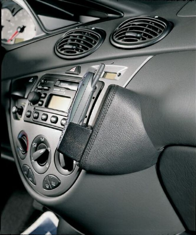KUDA Phone console fit for Ford Focus ab 10/98 - 10/04 real leather black