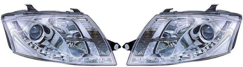 Headlights Dragon Design clear/chrom fit for Audi TT Mod. 98-06