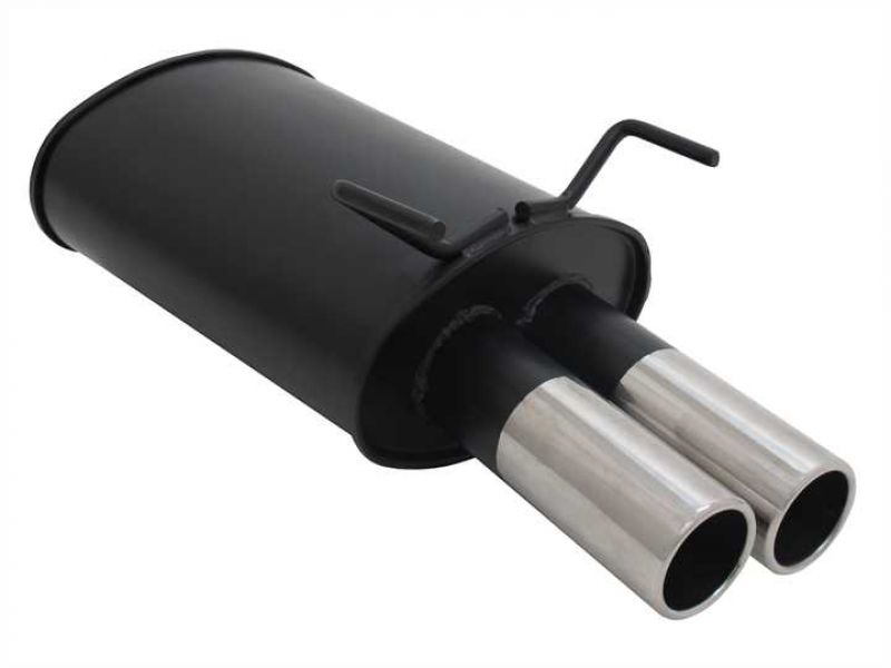 Rear silencer with 2 tail pipes Ø 76mm Opel Vectra C