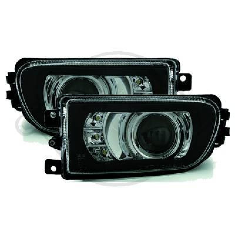 Projector Foglights E39 clear/black with LED parking light