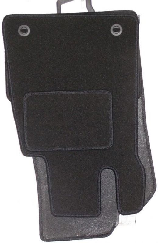 Floor mats 4 pcs. black/black outline BMW E38