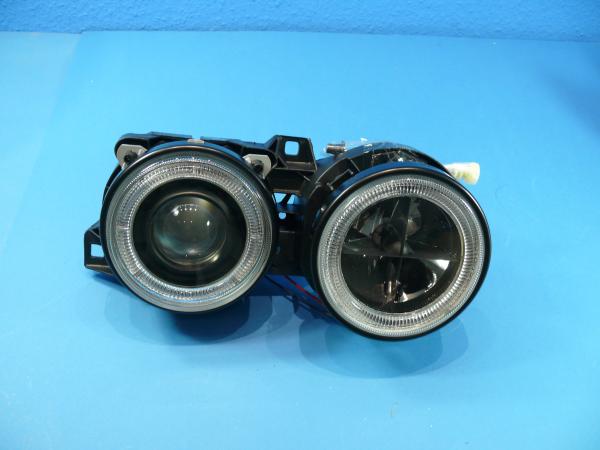 Scheinwerfer schwarz mit Angeleyes passend für BMW 3er E30 alle Modelle
