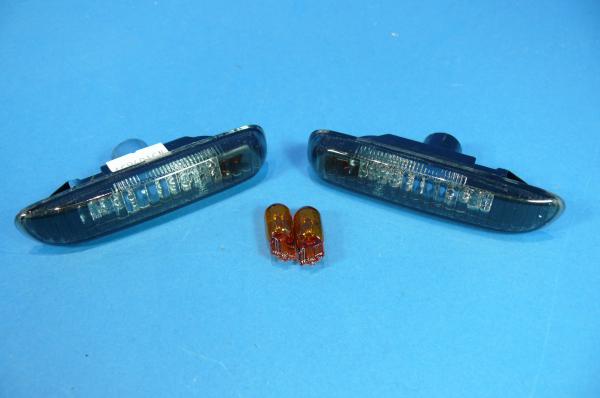 Side indicator clear/black fit for BMW 3er E46 Sedan Touring Compact Coupé Convertible