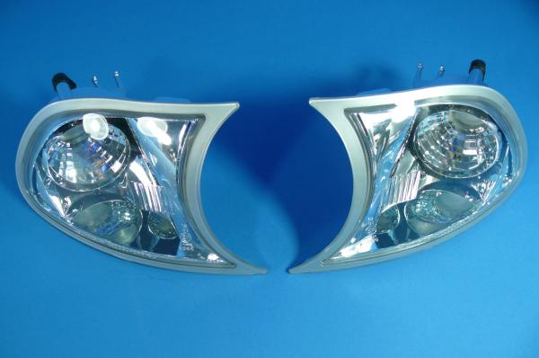 Blinker klar/chrom passend für BMW 3er E46 Coupe/Cabrio Bj. 10/01-03