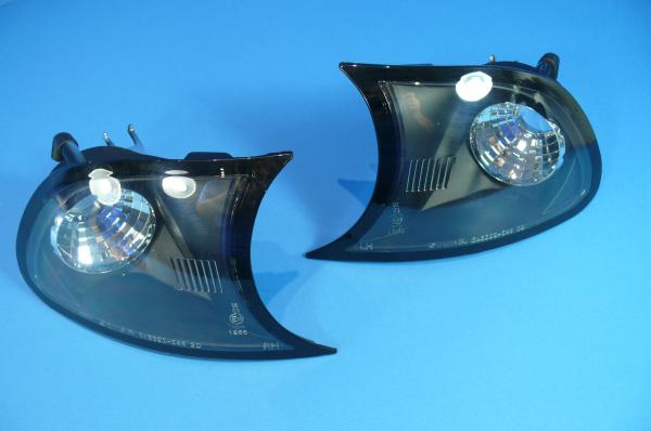 Blinker klar/schwarz passend für BMW 3er E46 Coupé/Cabrio ab 10/01