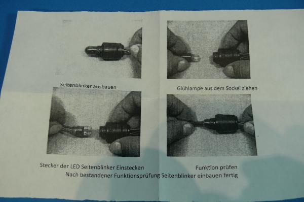 Seitenblinker LED klar/chrom passend für BMW 3er E46 Bj.01-05 E60 E61 X3 E83