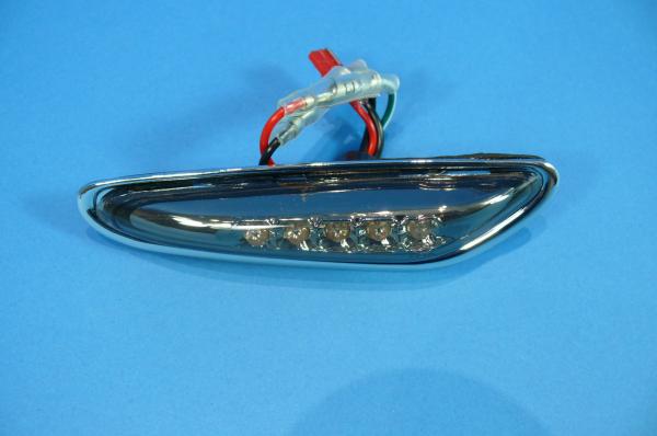 Seitenblinker LED klar/schwarz passend für BMW 3er E46 Bj.01-05 E60 E61 X3 E83