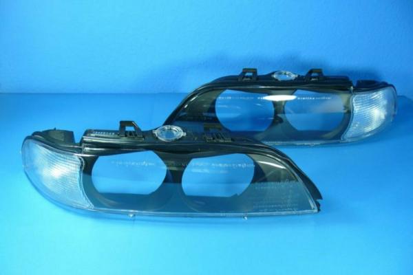 Streuscheiben Scheinwerferglas Blinker weiß passend für BMW 5er E39 bis 08/00