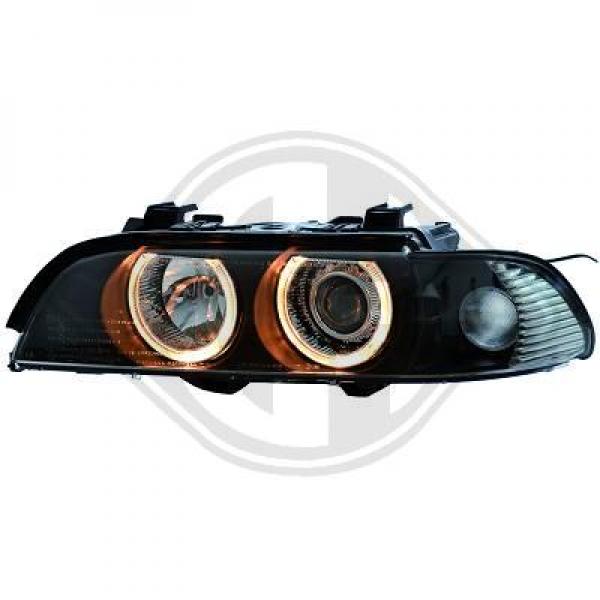 XENON Headlights Facelift-Look BLACK fit for BMW 5er E39 Bj. 09/95 - 08/00