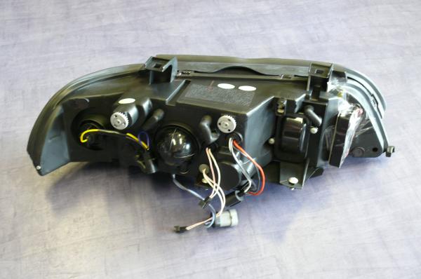 H1/H1Headlights CHROME with Angel eyes CCFL-Technic fit for BMW 5er E39