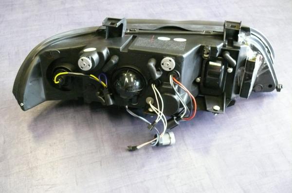 H1/H1Headlights CHROME with Angel eyes CCFL-Technic fit for BMW 5er E39