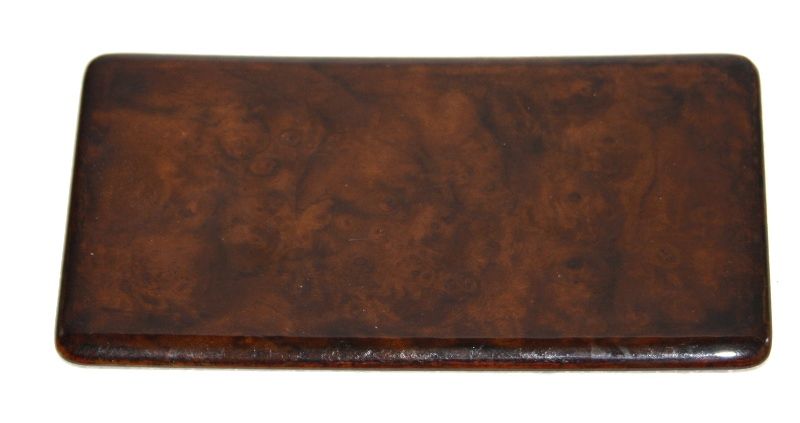 Ashtray cover in the back burled wood for Mercedes W140