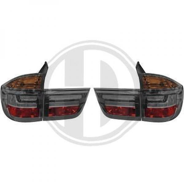 LED Taillights clearglass black fit for BMW X5 E70 from 2007 - 2010