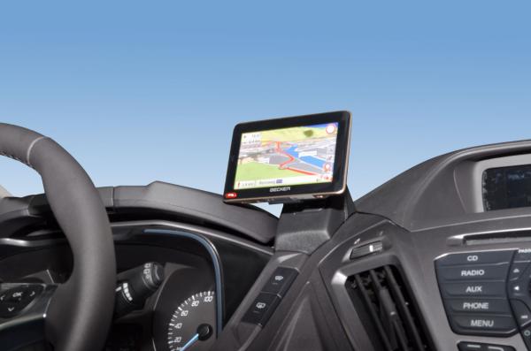 KUDA Phone/Navi console fit for Ford Transit Custom from 2012 Console upside artificial leather black