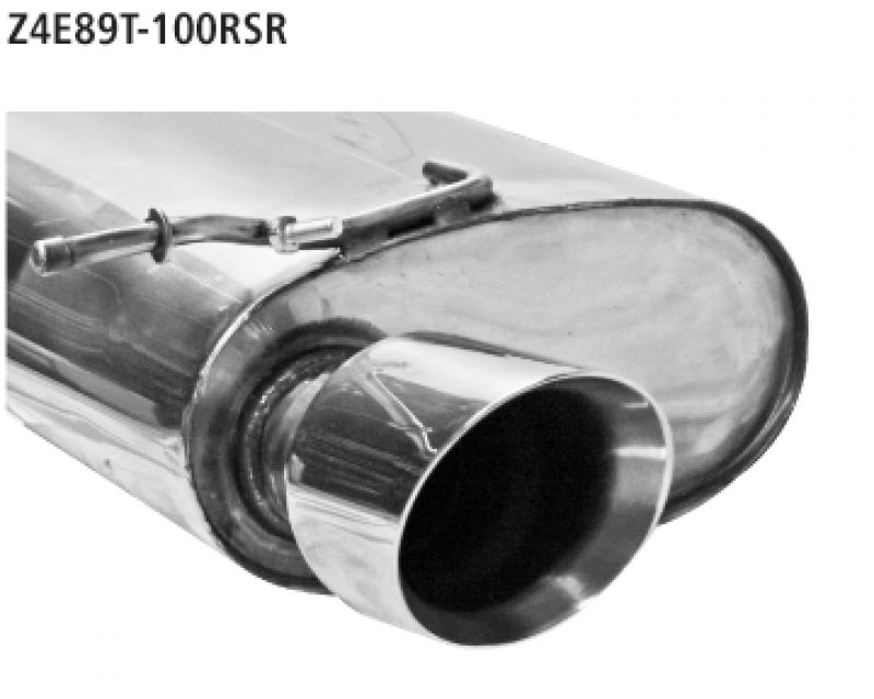 Endschalldämpfer 1xØ 100mm 30° schräg RACE Look rechts