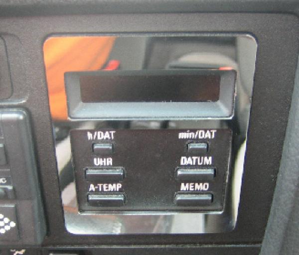 Surround outside Temperatur/Digital Clock polished fit for BMW E28/E30