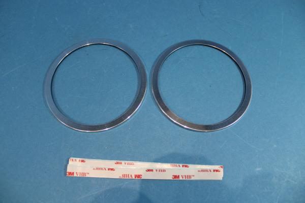 Door speaker rings 110mm polished (2 pcs) fit for BMW E36 / Z3