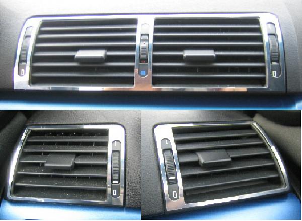 Surround central air vent chrome (3pcs) fit for BMW 3er E46 all
