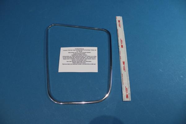 Schaltrahmen dezent Aluminium poliert passend für BMW 3er E46