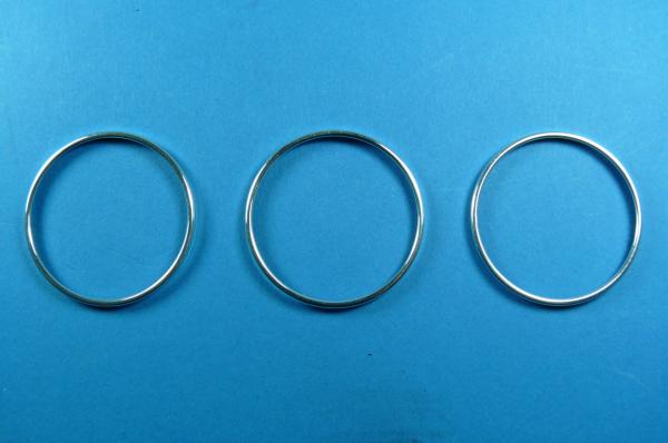 Ringe für Klimabedienung verchromt 3tlg passend für BMW 5er E60/E61 Limousine/Touring