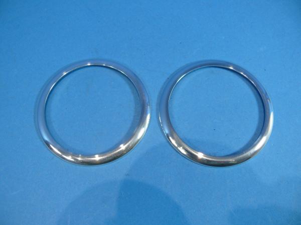 Rings for heater ventilation adjustment 2pcs. polished fit for BMW Z4