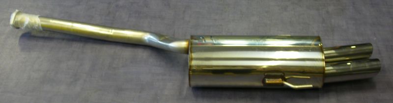 Sportendschalldämpfer 2x76mm BMW 3er E36 320i/323i