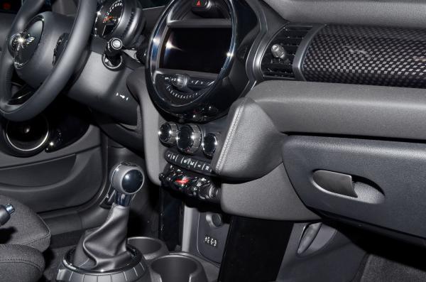 KUDA Handy console fit for Mini from 2014 (F55/ F56) artificial leather black