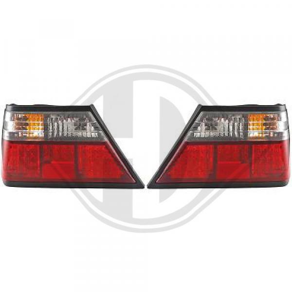 LED Taillights clear red/white fit for Mercedes W124 all NOT T-Model