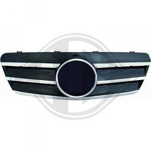 Kühlergrill W208 Sportlook Bj. 97-02 Chrom/Schwarz