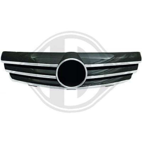 Sportlook grille chrome/black Mercedes W209 Bj. 2002-