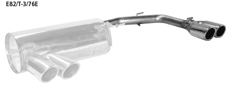 Bastuck Endrohrsatz mit Doppel-Endrohr RH 2x76 mm E82
