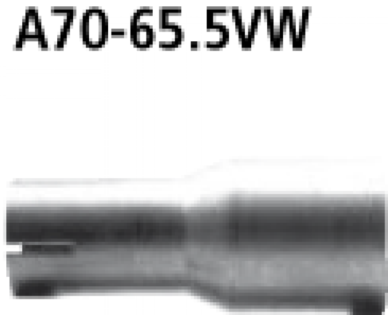 Silencer adapter for Ø 65.5 mm to series fit for BMW 5er 6er E60 E61 M5 M6