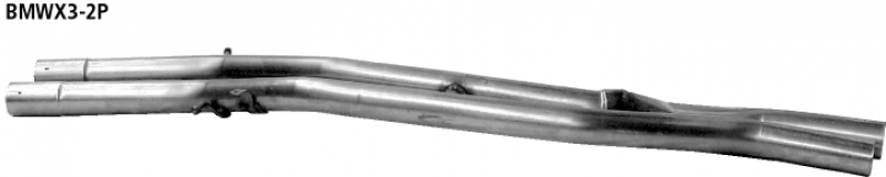 Ersatzrohr Mittelschalldämpfer BMW X3 E83 Bj. 2004-2010
