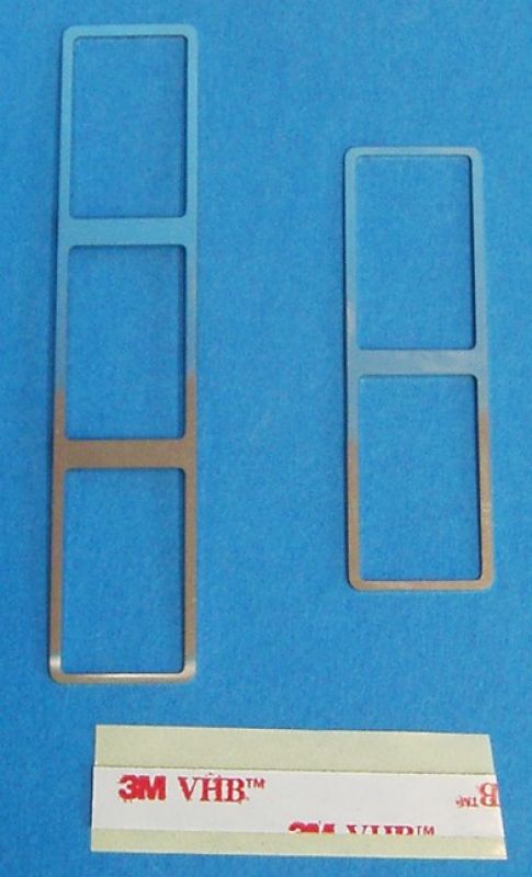 Window Switch Surround 2/3 Hole polished (2 pcs) BMW E46 Convert