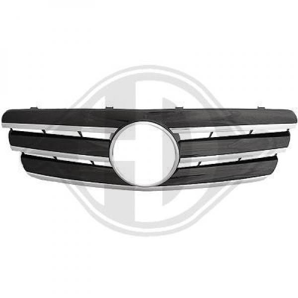 Grill chrom/schwarz passend für Mercedes W203 Limousine/T-Model 2000 - 2007