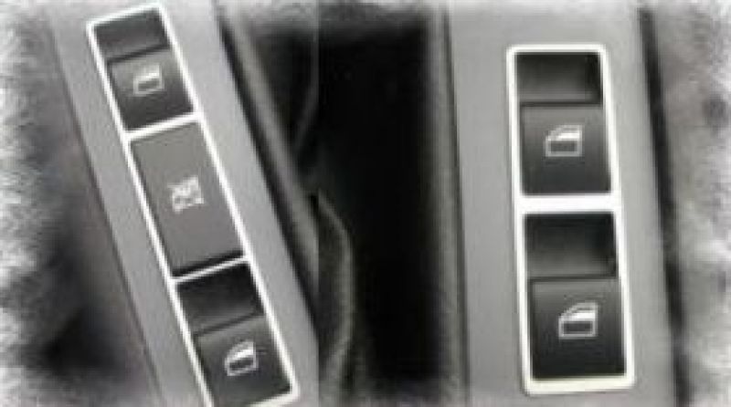 Window Switch Surround 2/3 Hole matted (2 pcs) BMW E46 Convert