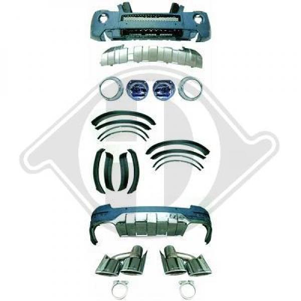 Stoßstangen Set Sport Optik für Mercedes M-Klasse W164 Bj. 08-11