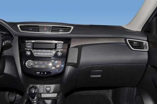 KUDA Telefonkonsole passend für Nissan X-Trail ab 07/2014 / Qashqai 13 Leder schwarz