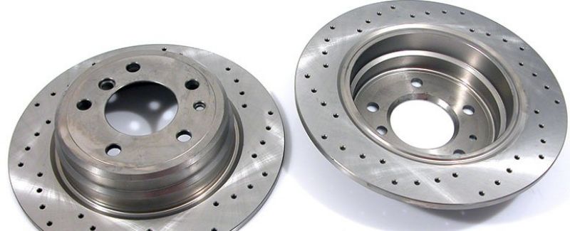 Zimmermann Brake disc drilled rear 2pcs 300x10mm fit for BMW 5er E34