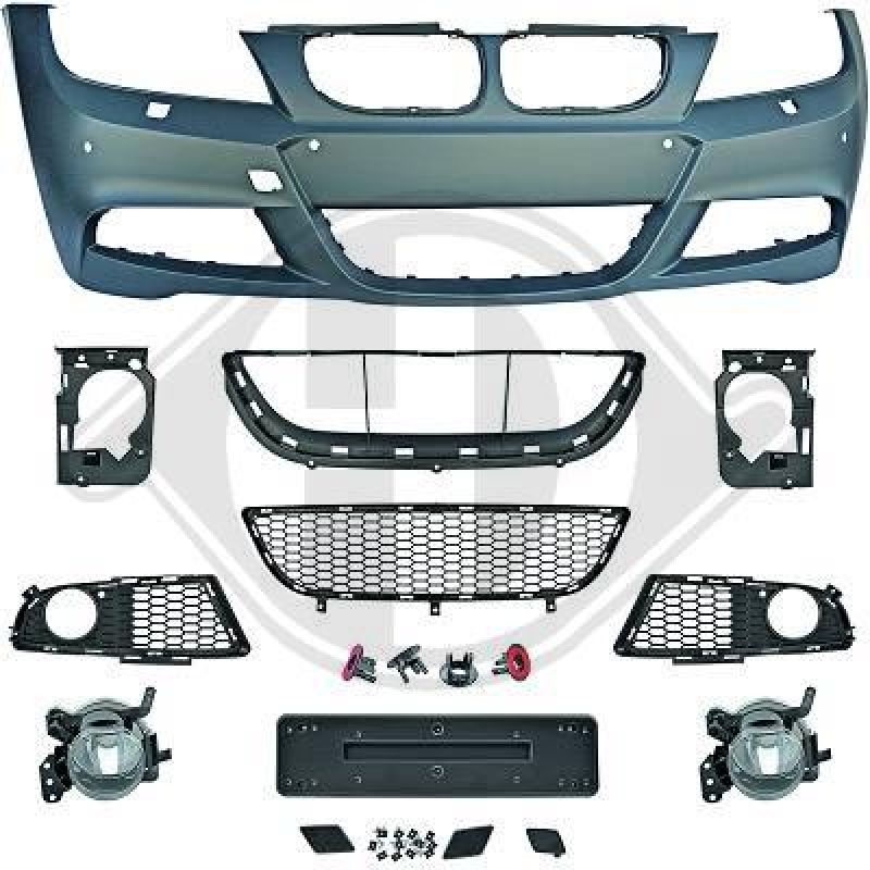 Sport Stoßstange vorne passend für BMW 3er E90/E91 Limousine/Touring 08-11 mit PDC/SWR