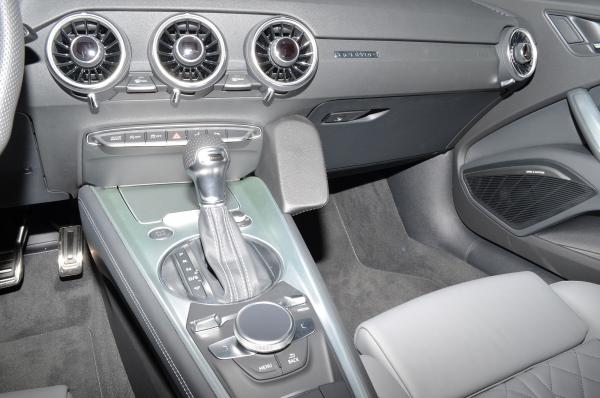 KUDA Telefonkonsole passend für Audi TT ab 2014 Leder schwarz